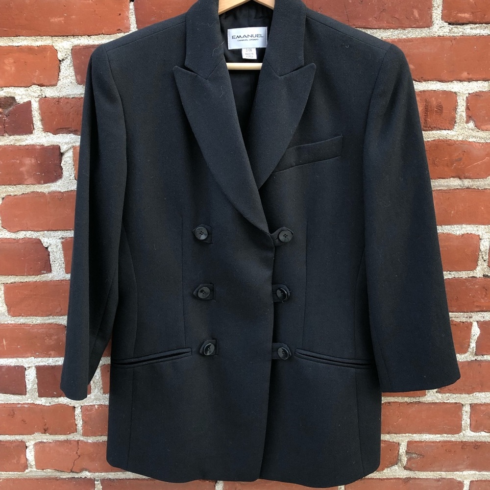 VTG Emanuel Ungaro Double Breasted Wool Blazer